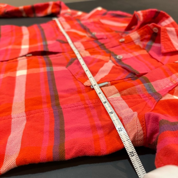 Red Plaid Button-Up Shirt - Picture 2 of 4